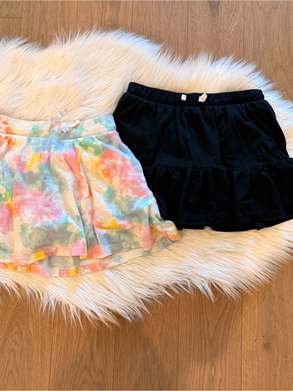 Cat & Jack Pastel Tie-Dye Two-Piece Skirt Set - Pink, Yellow, Blue, Green